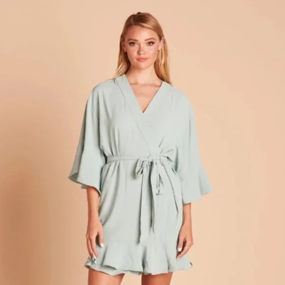 Birdy Grey Kenny Ruffle Sage Robe
